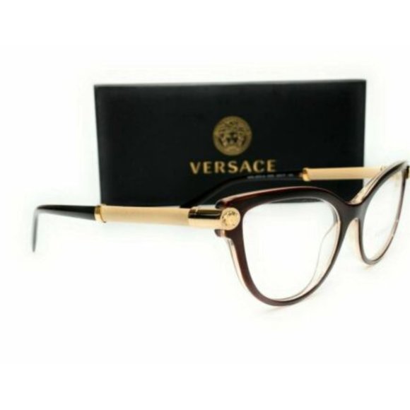 Versace Women's Transparent Brown Eyeglasses! - Picture 3 of 3
